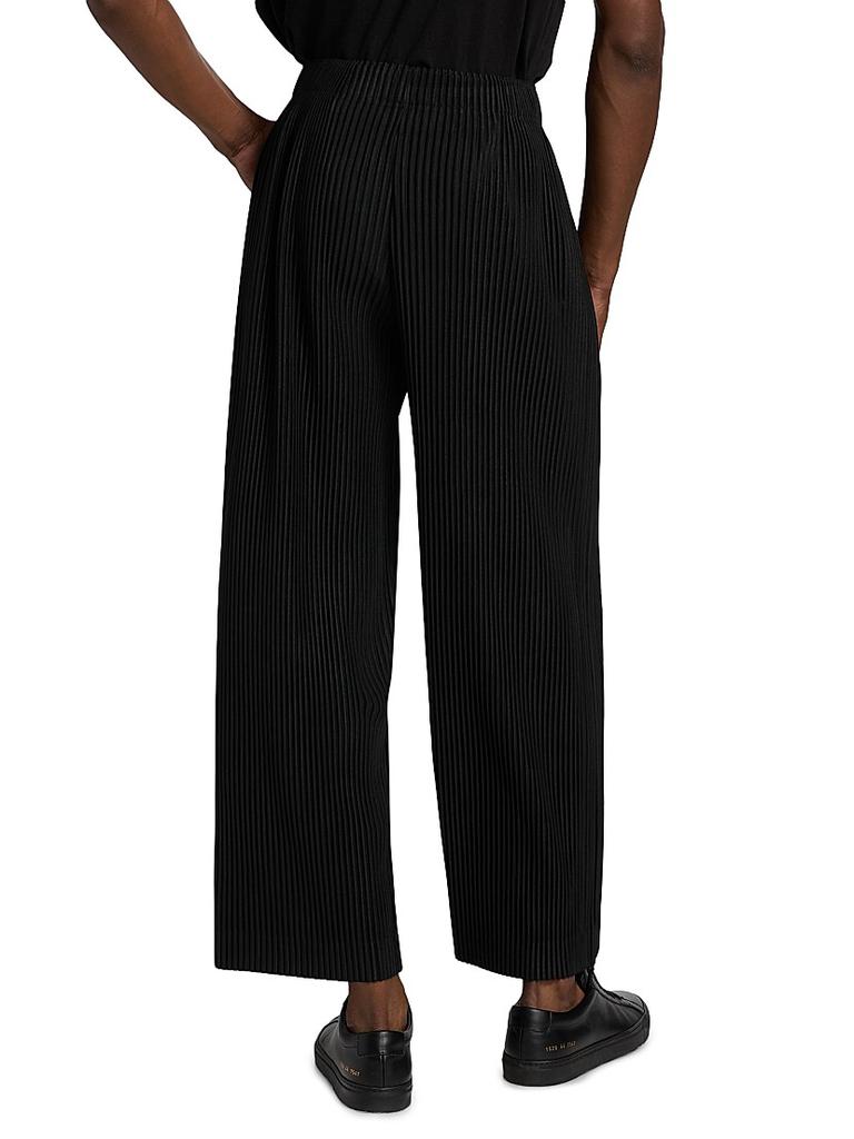 Homme Plissé Issey Miyake October Pleated Mid-Rise Wide-Leg Pants
