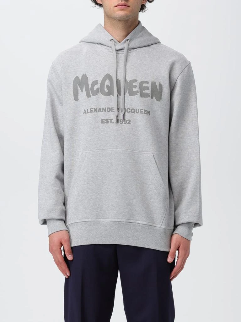 ALEXANDER MCQUEEN Alexander McQueen Graffiti sweatshirt in cotton with logo print 1