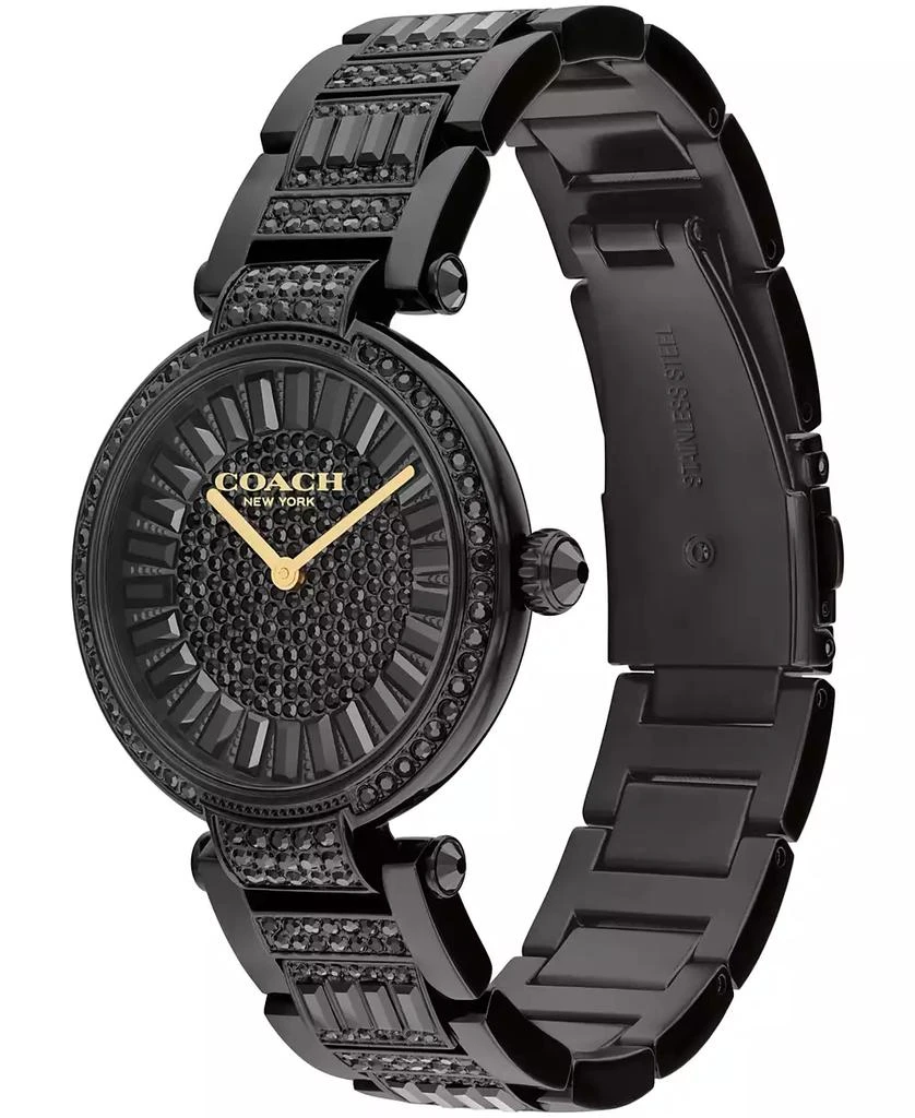 Coach Women's Cary Black Stainless Steel Crystal Watch 34mm 2