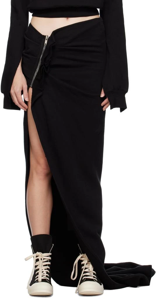 Rick Owens Black Edfu Maxi Skirt 1
