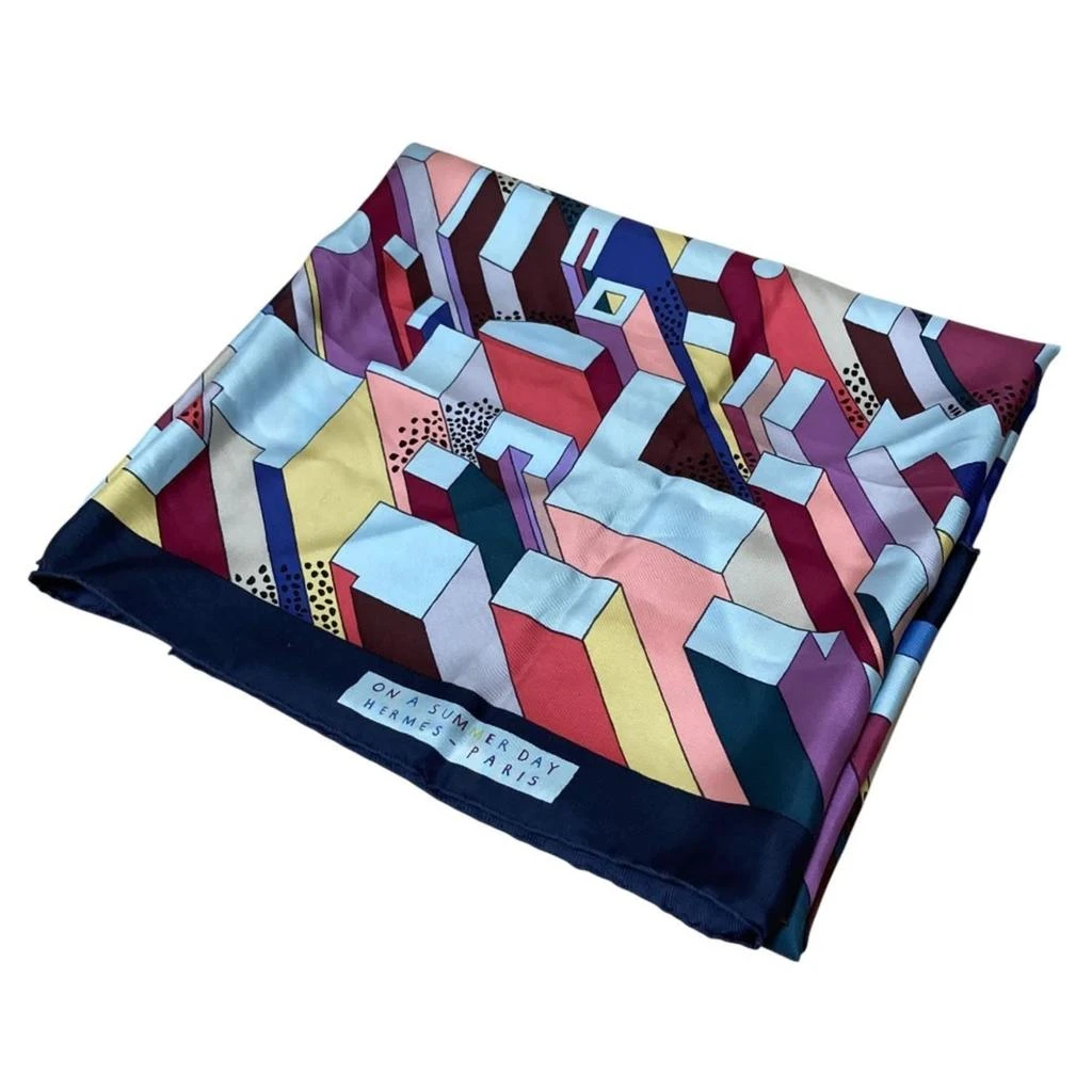 Hermes blue Silk Scarf (Pre-Owned)