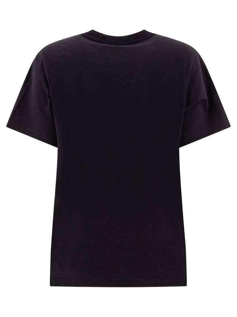 Ganni Ganni Graphic Printed Crewneck T-Shirt