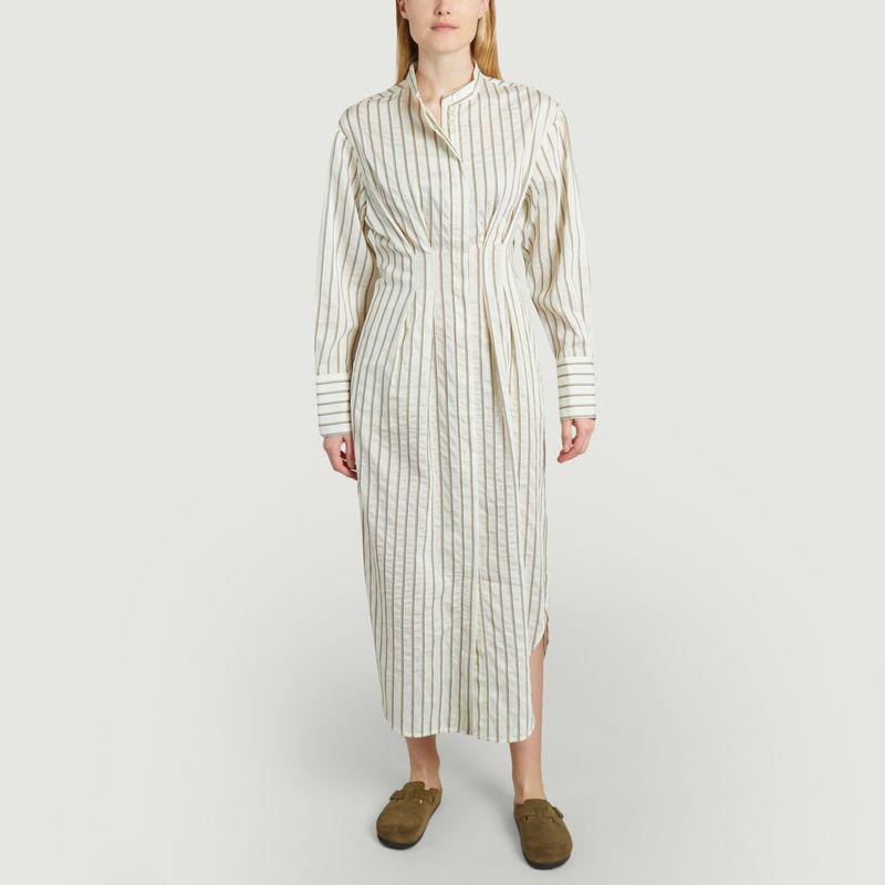 Samsoe - Samsoe Sabosse striped midi shirt-dress Solitary st. SAMSOE - SAMSOE