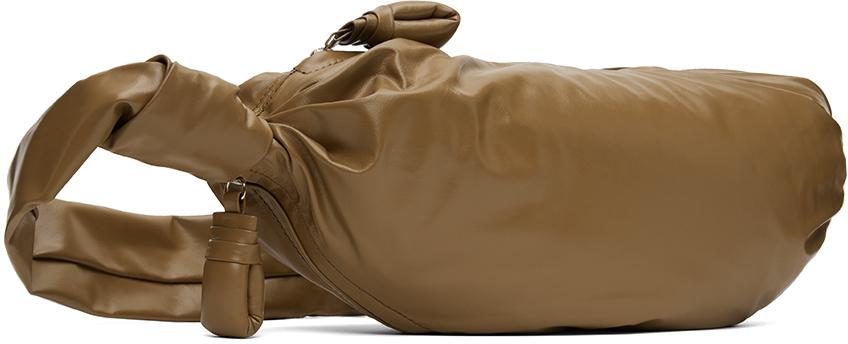 LEMAIRE Tan Small Soft Croissant Bag