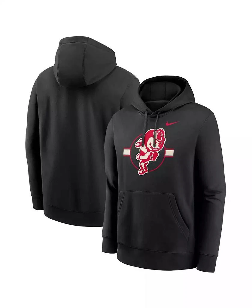 NIKE Men's Black Ohio State Buckeyes Hockey Club Fleece Pullover Hoodie 1