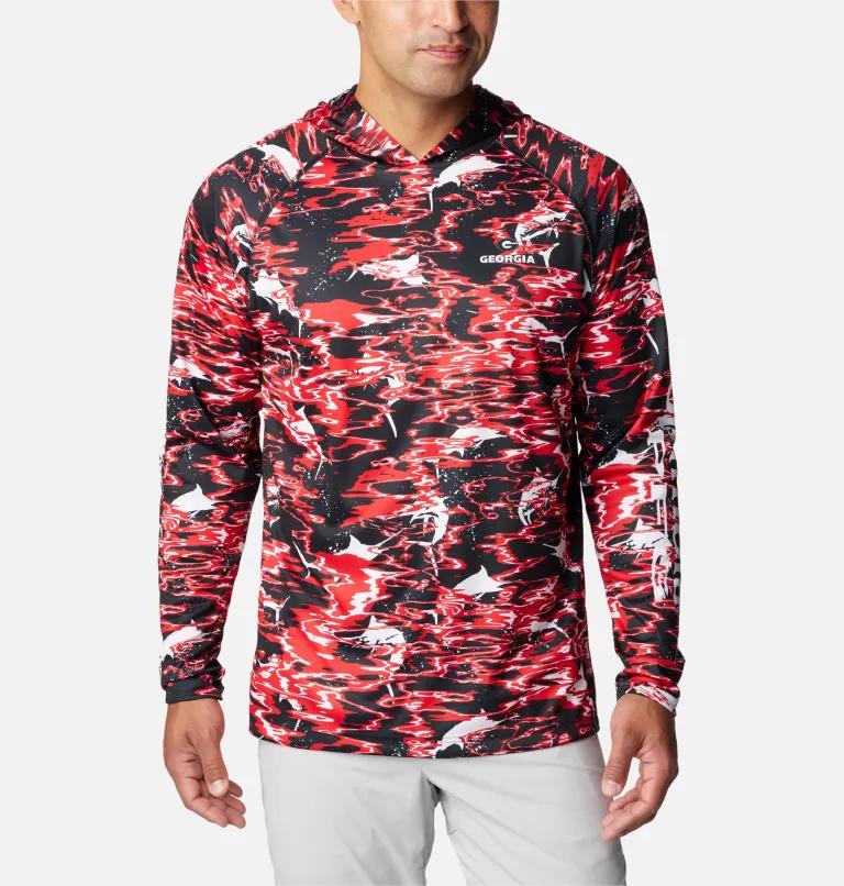 Columbia Columbia Men's Collegiate PFG Super Terminal Tackle  Hoodie - Georgia-