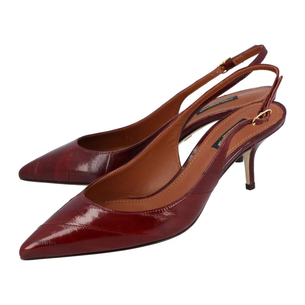 Dolce & Gabbana Dolce & Gabbana Slingback Pumps in eel leather in red 2