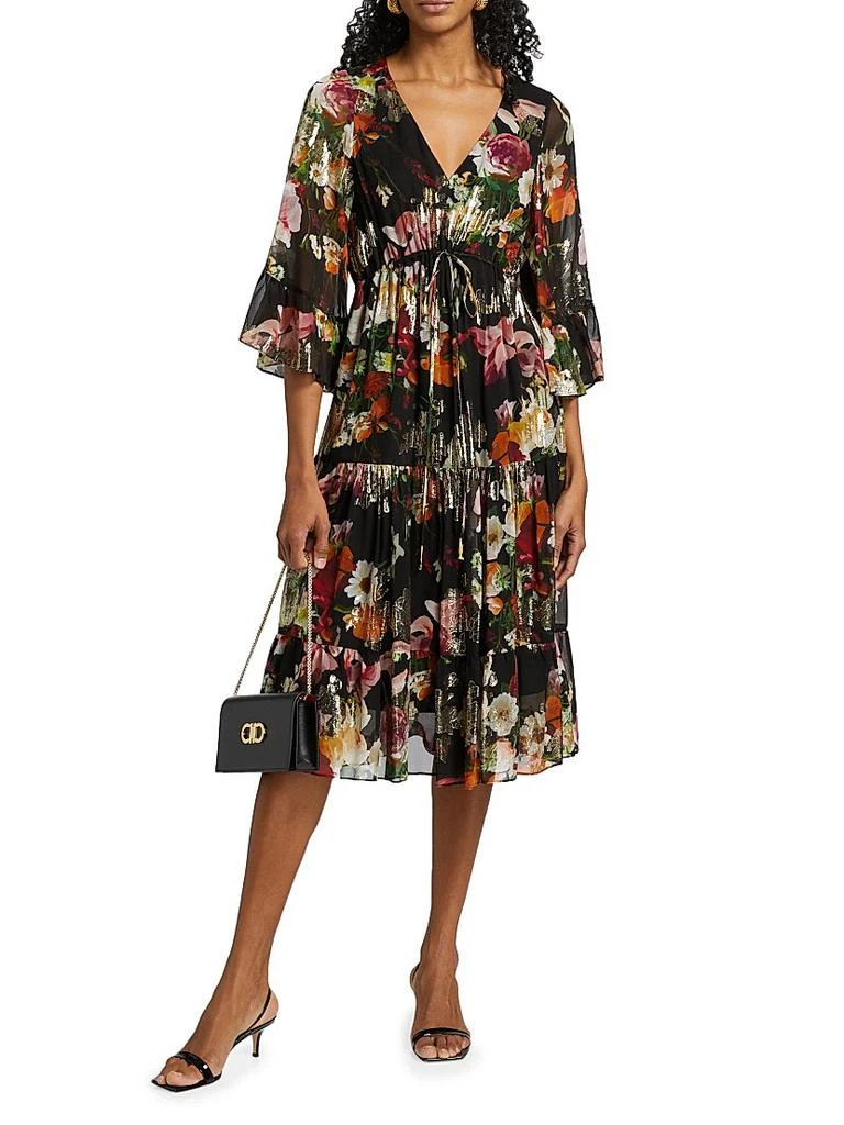 Kobi Halperin Limone Floral Silk-Blend dress 3