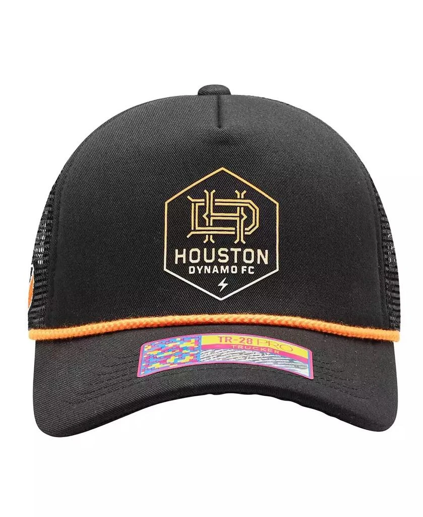 Fan Ink Men's Black Houston Dynamo FC Atmosphere Trucker Adjustable Hat 2