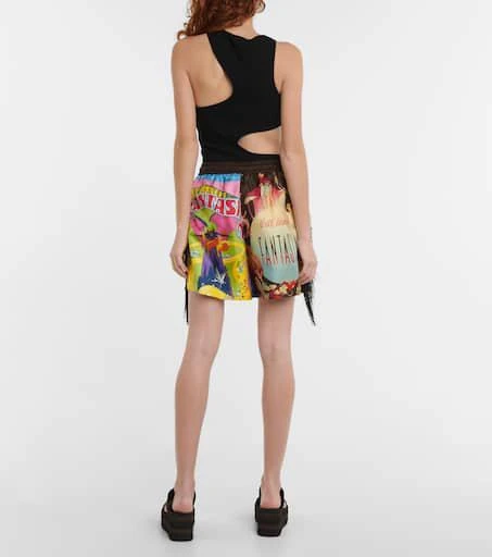 Stella McCartney x Disney® printed silk twill shorts 3
