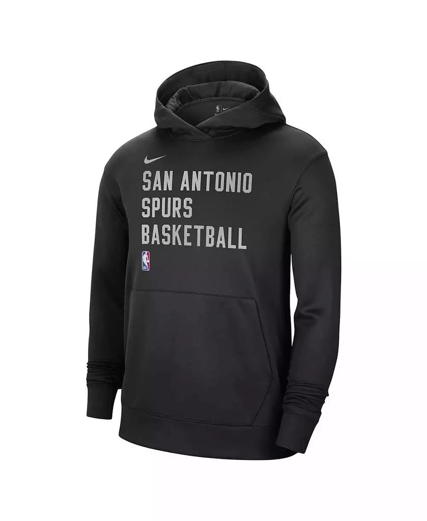 NIKE Men's and Women's Black San Antonio Spurs 2023/24 Performance Spotlight On-Court Practice Pullover Hoodie 2