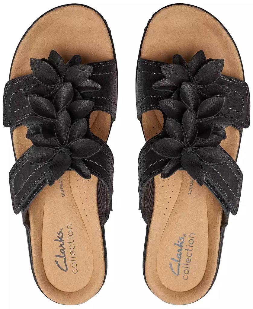 Clarks Merliah Raelyn Flower-Detail Wedge Heel Platform Sandals 4