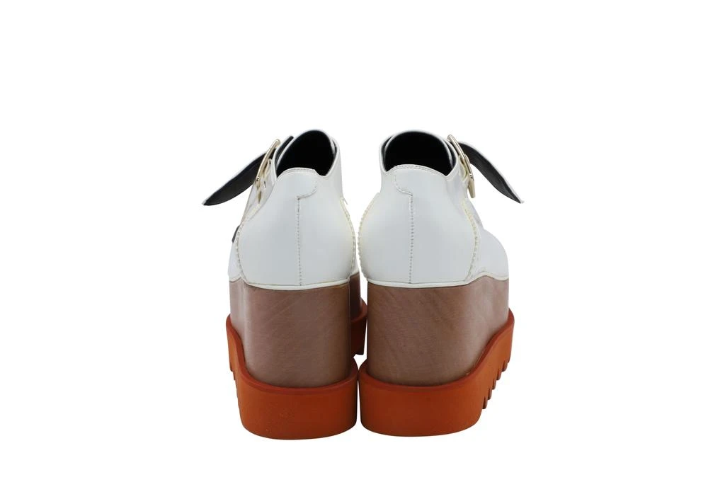Stella McCartney Stella McCartney Scarpa Dana Platform Brogue in White Faux Leather 5