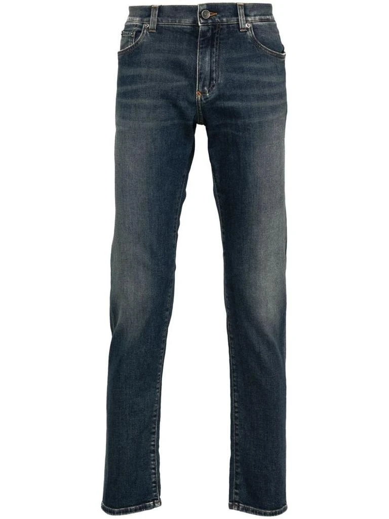 Dolce & Gabbana Light Blue Cotton Dress Pants main image 1