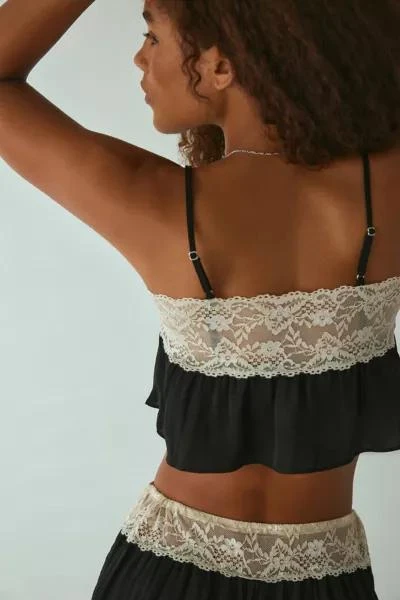 Out From Under Out From Under Juno Satin Crop Top & Micro Short Set 3