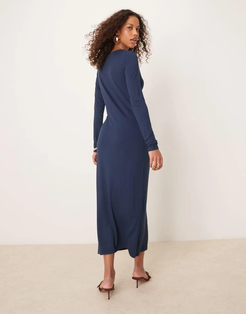 knee length dresses for ladies Perfect Pick Ribbed Knit Bodycon Midi Dress main image 1