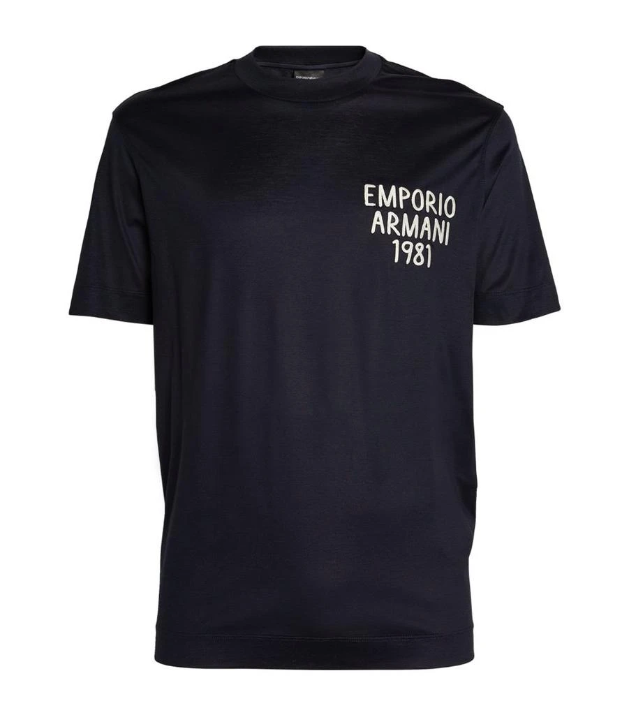Emporio Armani Embroidered 1981 T-Shirt 1