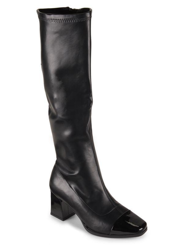 Rachel Roy 66MM Chic Leather Knee High Boots