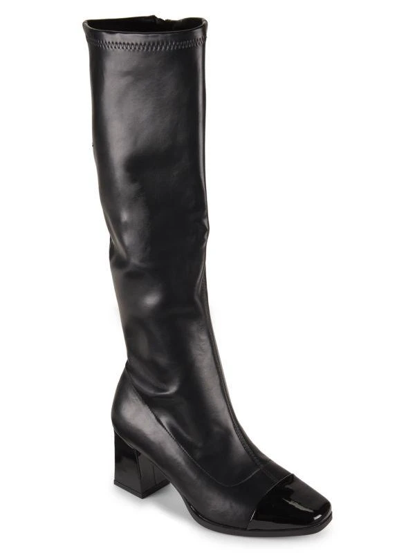 Rachel Roy 66MM Chic Leather Knee High Boots 2