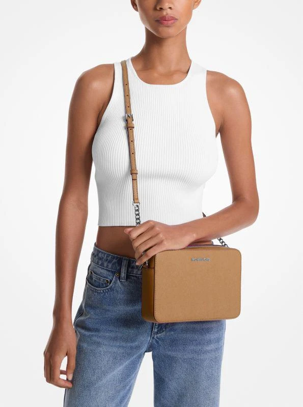 Michael Kors Jet Set Large Saffiano Leather Crossbody Bag 3