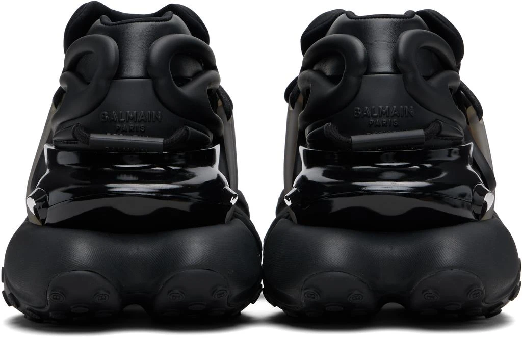 Balmain Black Leather Unicorn Low-Top Sneakers 2