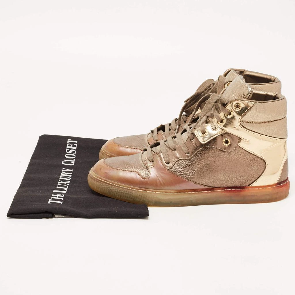 Balenciaga Balenciaga Metallic Tricolor Leather High Top Sneakers Size 40 9