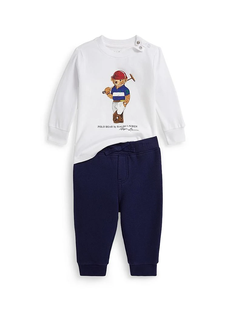 Ralph Lauren Baby Boy
s 2-Piece Cotton-Blend Sweatshirt
Joggers Set