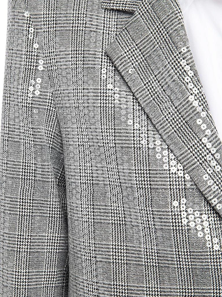 ZADIG & VOLTAIRE Vanille Car Sequined Plaid Blazer 6