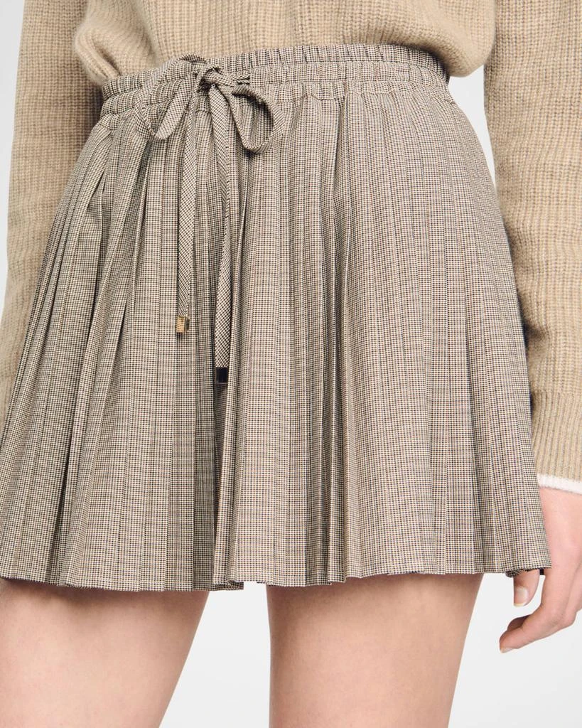 Sandro Brandy Check Mini Skirt 5