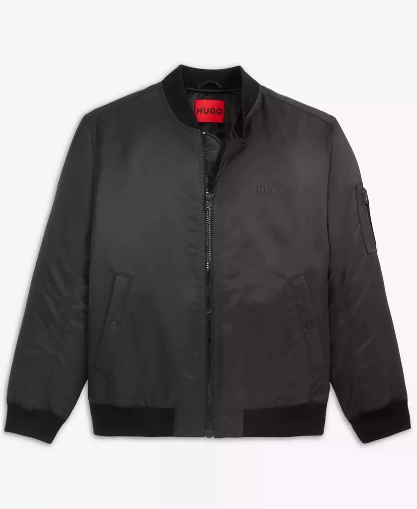 Hugo Boss Men's Baken2435 Slim-Fit Satin Bomber Jacket 3