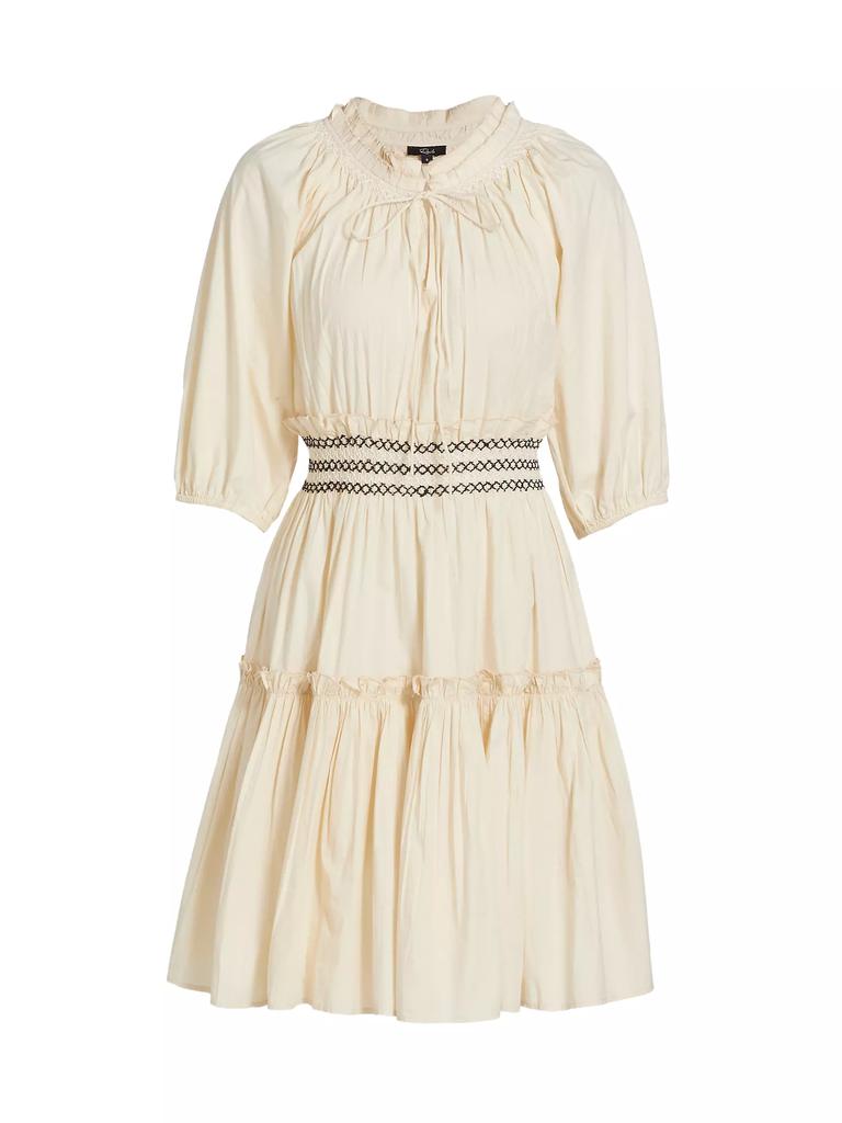 Rails Fiorella Cotton Smocked Midi-Dress