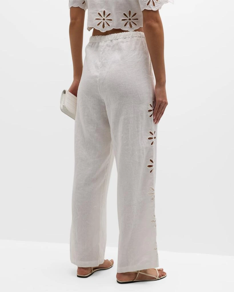 Rails Emmie Floral Cutout Linen Pants 5