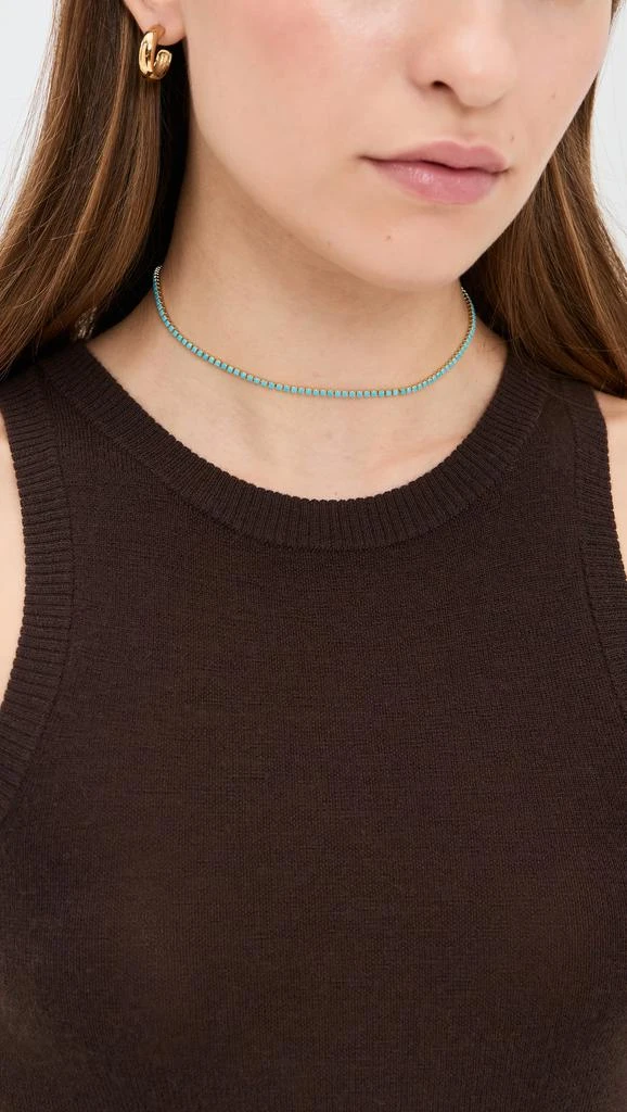 By Adina Eden Colored CZ All Around Tennis Choker 2