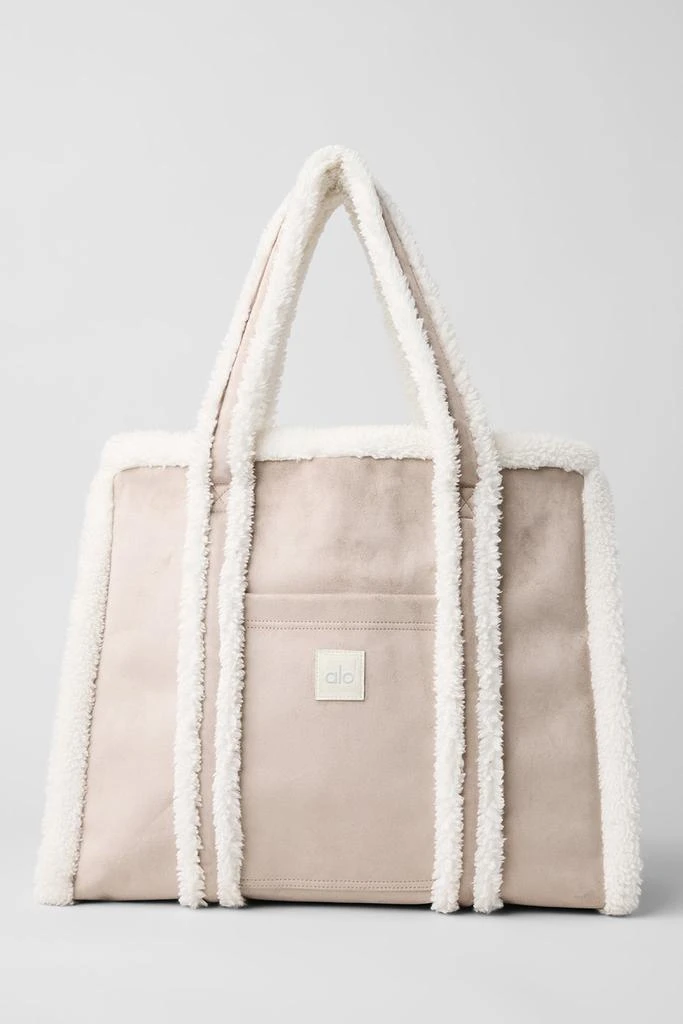 Alo Winterfun Tote Bag - Oat/Ivory 2