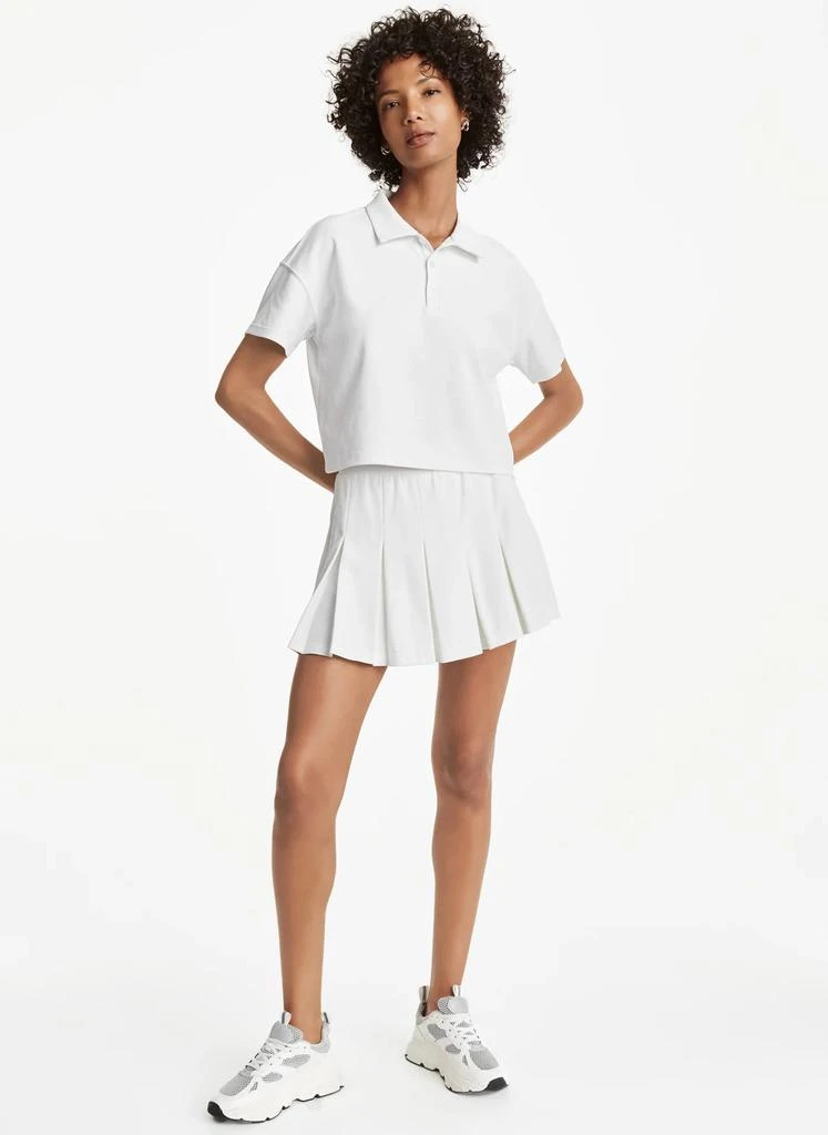 DKNY TECH PIQUE CROPPED POLO 3