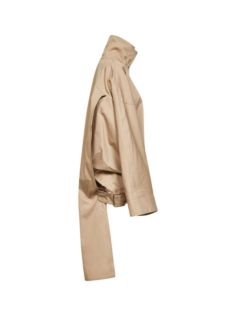 DARKPARK DARKPARK | Beige cotton New Celine asymmetric aviator bomber jacket | Women | S 2