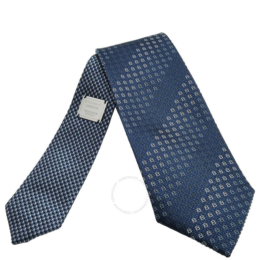 BVLGARI Bvlgari B Dots Double Silk Tie
