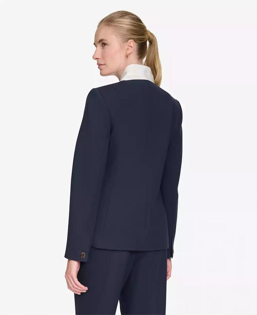 Tommy Hilfiger Women's Contrast Stand-Collar Blazer