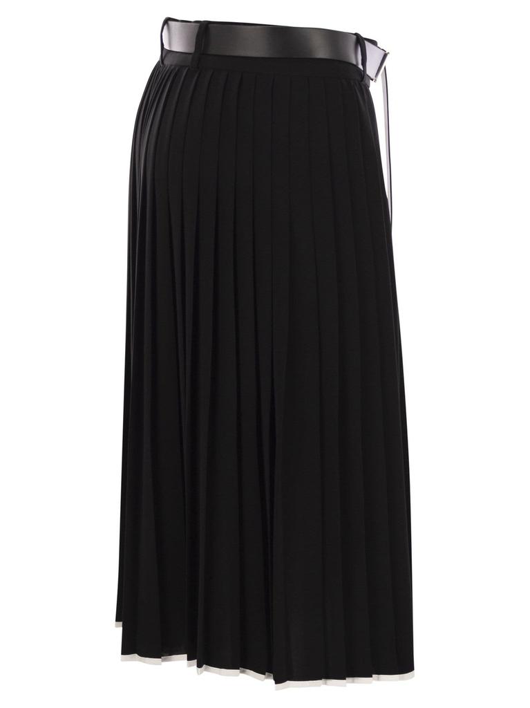 Max Mara Max Mara Studio Savana Belted Pleated Skirt