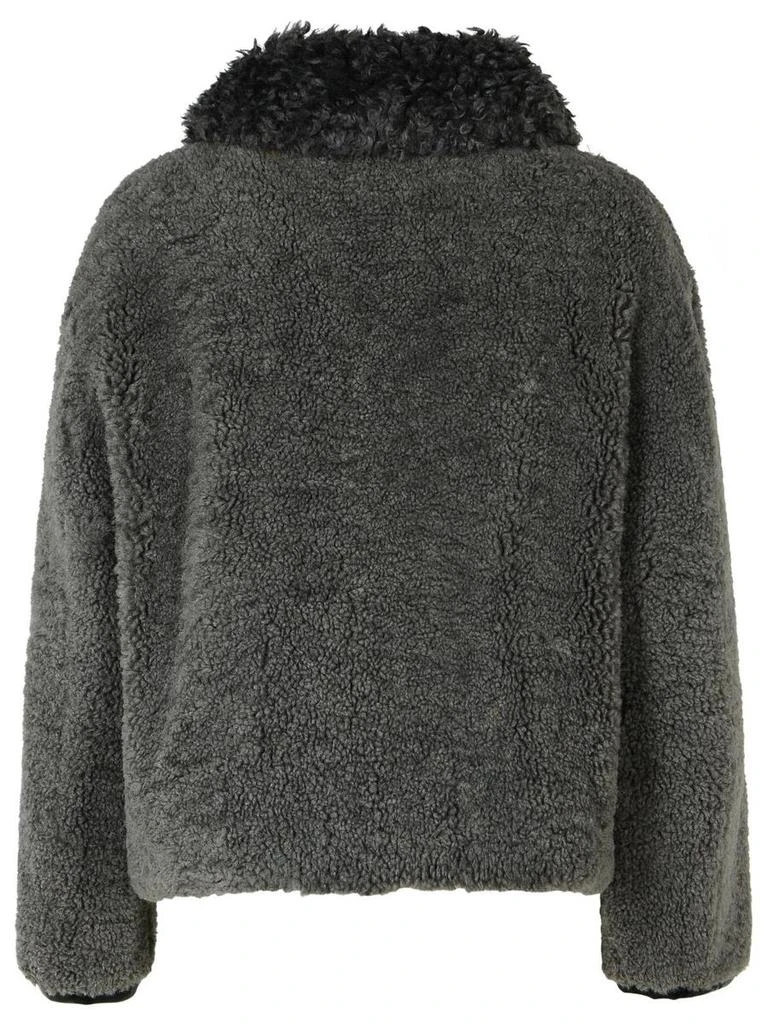 STAND STUDIO Stand Studio 'Joann' Grey Faux Fur Coat 3