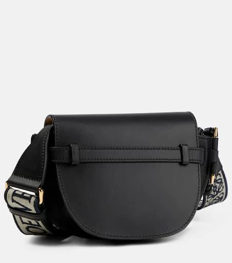 Loewe Gate Dual Mini leather and jacquard shoulder bag 4