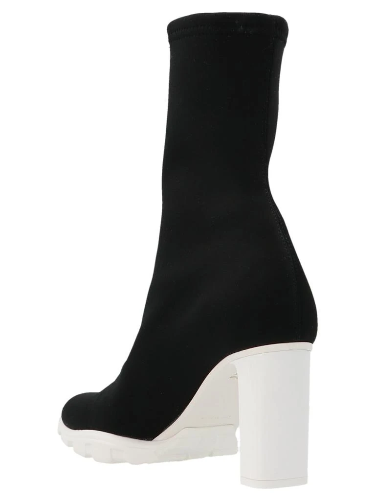 Alexander Mcqueen Slim Tread Boots, Ankle Boots White/Black 3