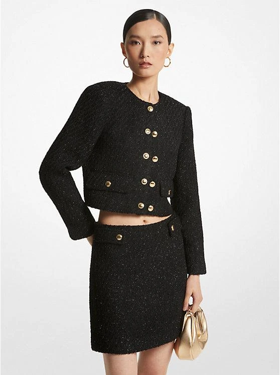 michael_kors Metallic Tweed Jacket 1