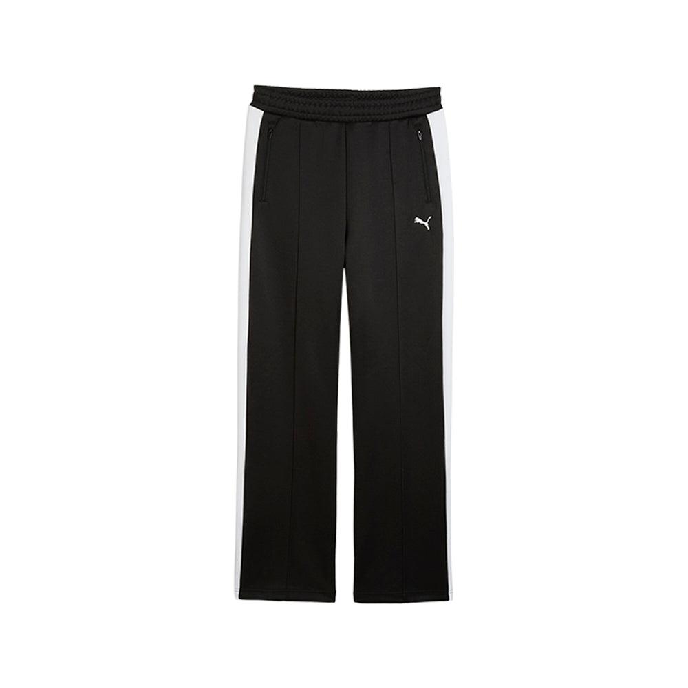 Shop Black Fringe Boot Cut Track Pants on Sale at BeyondStyle