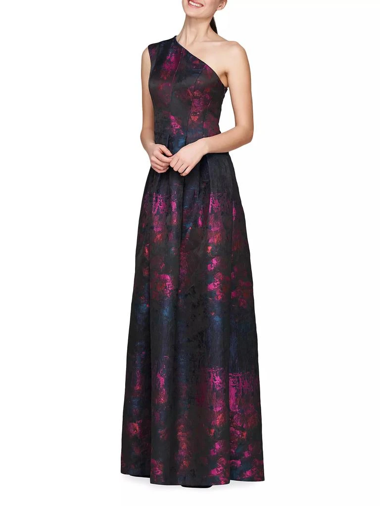 Kay Unger Cara One-Shoulder Gown 3