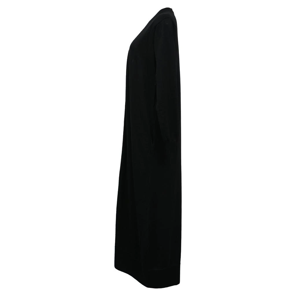 Salvatore Ferragamo Ferragamo V-neck Long Cardigan in Black Virgin Wool 2