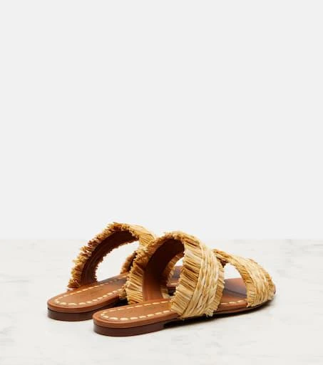 Dolce
Gabbana DG braided raffia-effect sandals 2