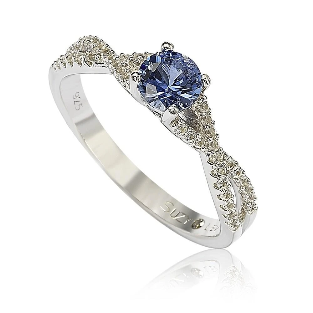 SilverSpeck 925 Sterling Tanzanite Band Ring – 2.8ct TGW – Ring Size 8 – Heat & Pressure Treated
