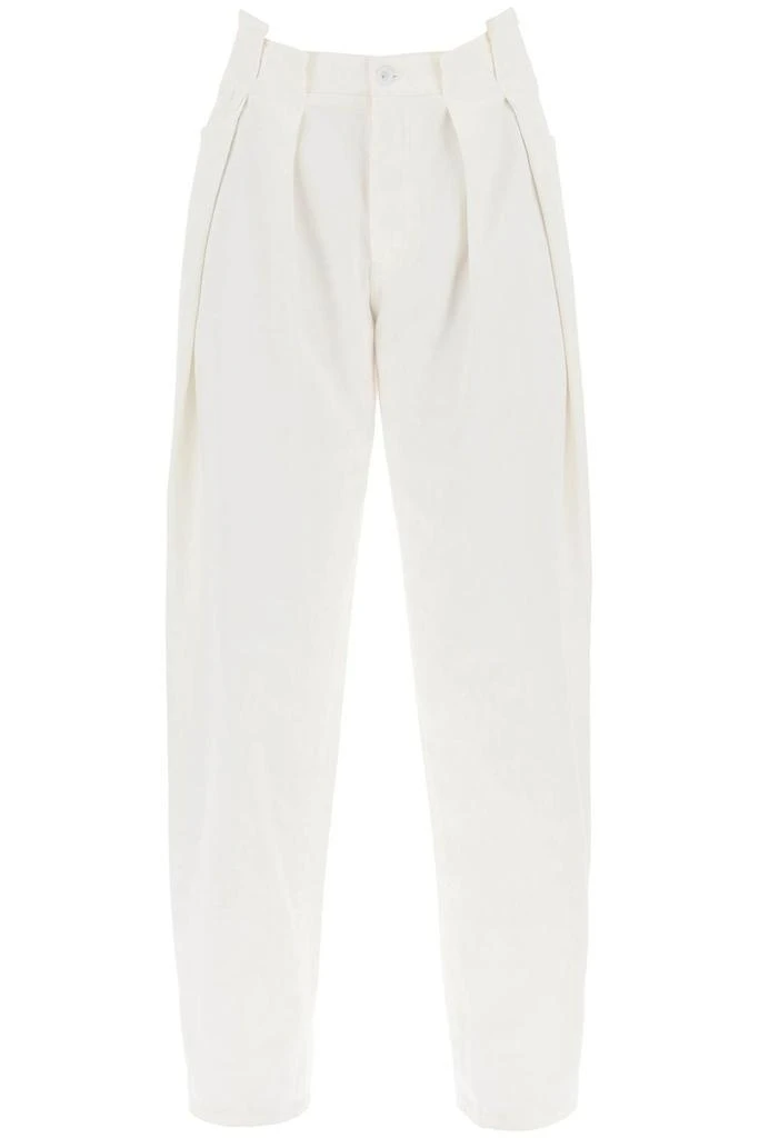 Off-White Off-White Pleat Straight-Leg Jeans 1