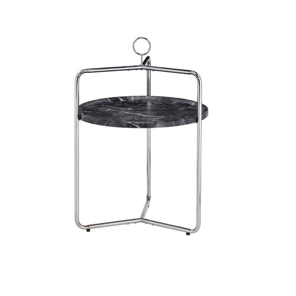 Steve Silver Miro Side Table - Black/Silver 1